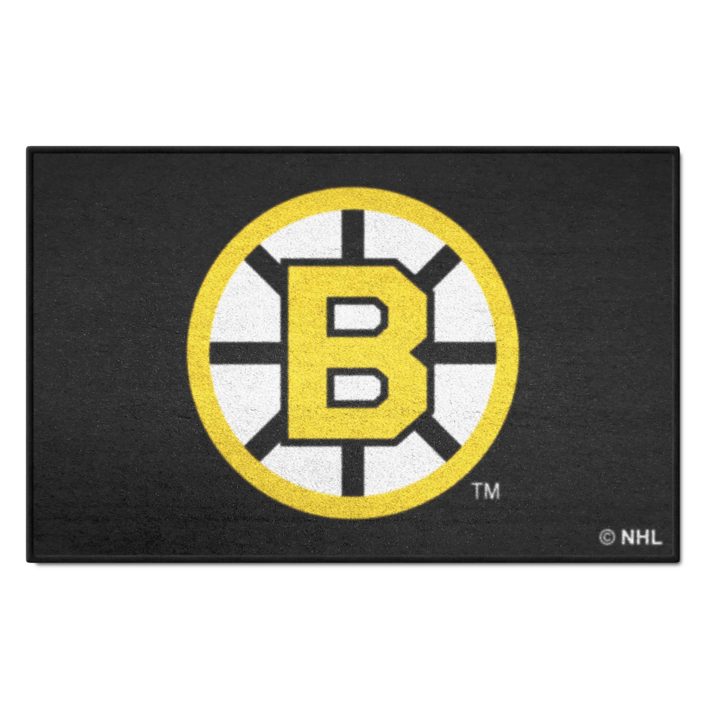 Retro NHL Boston Bruins Starter Mat Accent Rug - 19in. x 30in. - Boston Bruins
