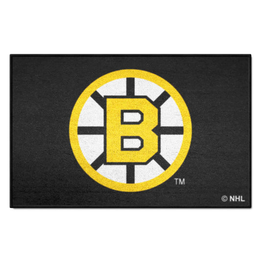Retro NHL Boston Bruins Starter Mat Accent Rug - 19in. x 30in. - Boston Bruins