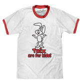 Trix are for Kids! Ringer T-Shirt - White and Red