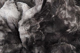 50" X 70" Dark Gray and Ivory Faux Fur Plush Throw Blanket - Homeroots - Flyclothing LLC