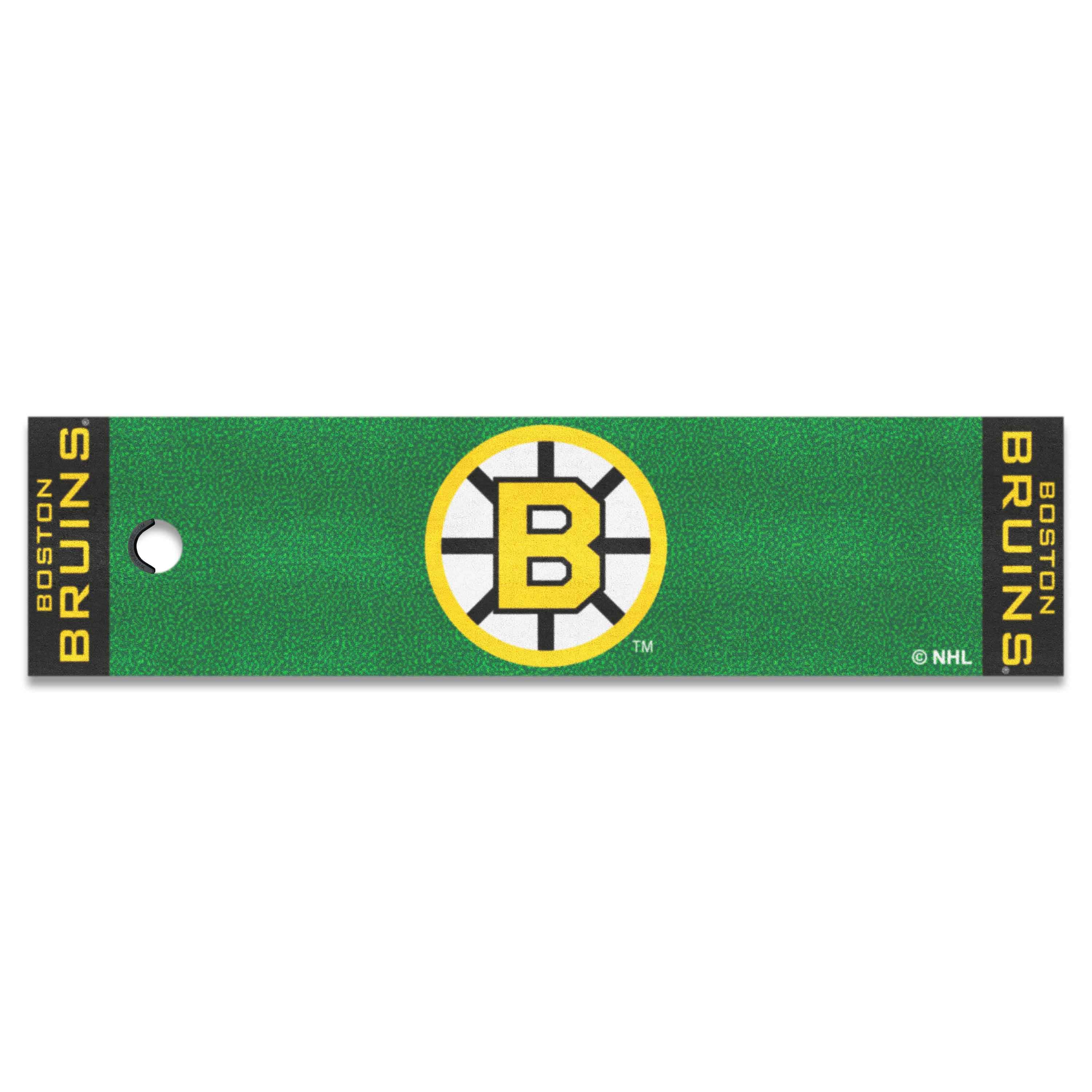 Retro NHL Boston Bruins Putting Green Mat - 1.5ft. x 6ft. - Boston Bruins