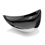 14" Black and Silver Aluminum Triangular Bowl - Homeroots
