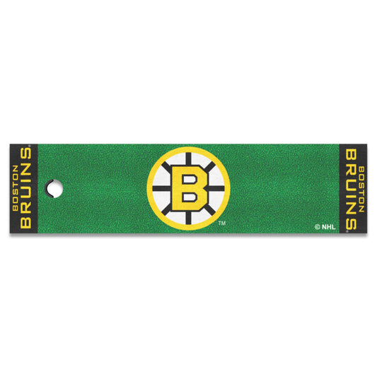 Retro NHL Boston Bruins Putting Green Mat - 1.5ft. x 6ft. - Boston Bruins