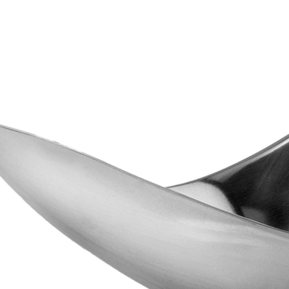 13" Aluminum Modern Twisted Centerpiece Bowl - Homeroots