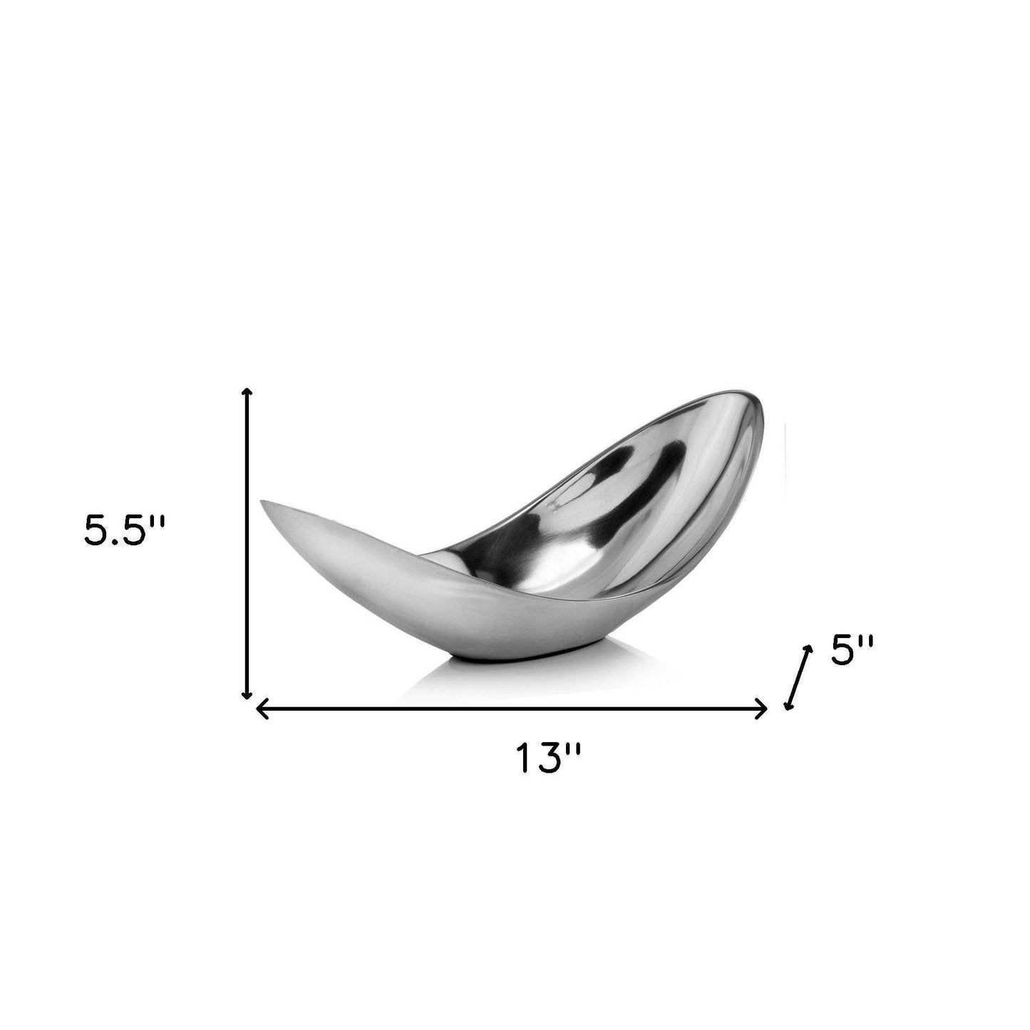 13" Aluminum Modern Twisted Centerpiece Bowl - Homeroots - Flyclothing LLC