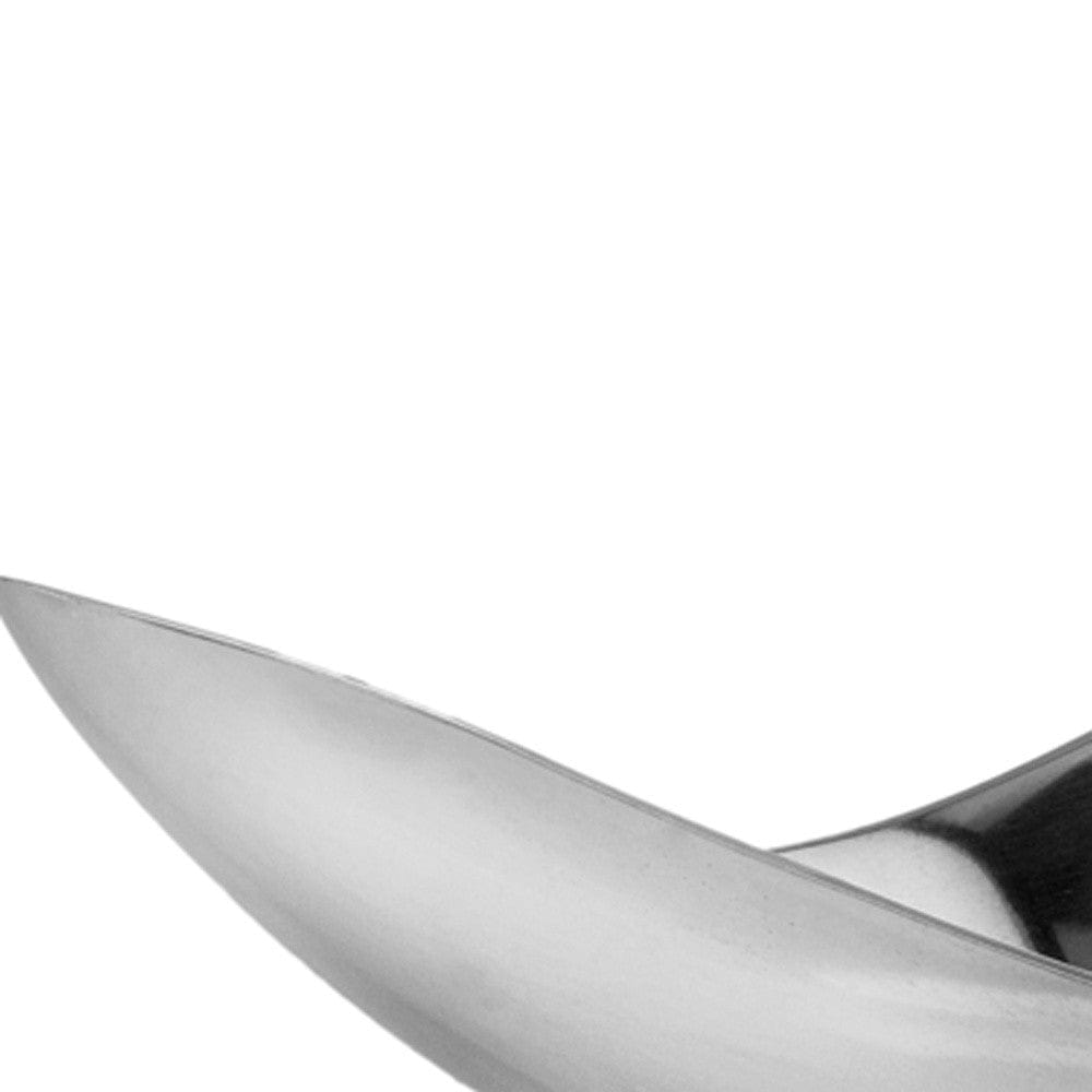 13" Aluminum Modern Twisted Centerpiece Bowl - Homeroots