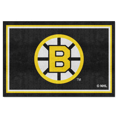 Retro NHL Boston Bruins 5ft. x 8 ft. Plush Area Rug - Boston Bruins