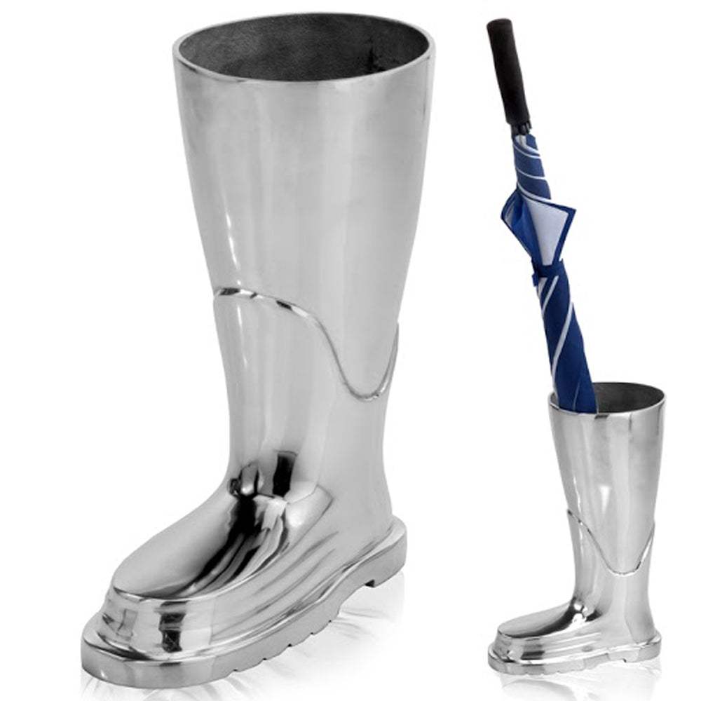 16" Silver Buffed Aluminum Tabletop Sculpture - Homeroots - Flyclothing LLC