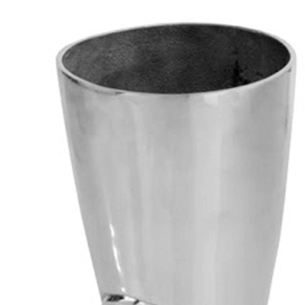 16" Silver Buffed Aluminum Tabletop Sculpture - Homeroots - Flyclothing LLC