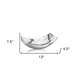 5" Silver Buffed Aluminum Decorative Bowl - Homeroots - Flyclothing LLC