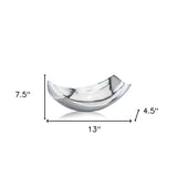 5" Silver Buffed Aluminum Decorative Bowl - Homeroots - Flyclothing LLC