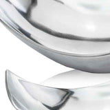 5" Silver Buffed Aluminum Decorative Bowl - Homeroots
