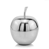 11" Silver Buffed Aluminum Decorative Apple Tabletop Sculpture - Homeroots - Flyclothing LLC