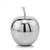 11" Silver Buffed Aluminum Decorative Apple Tabletop Sculpture - Homeroots - Flyclothing LLC