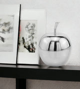 11" Silver Buffed Aluminum Decorative Apple Tabletop Sculpture - Homeroots - Flyclothing LLC