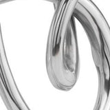 17" Silver Buffed Aluminum Tabletop Sculpture - Homeroots