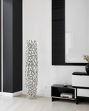 40" Aluminum Silver Twigs Cylinder Floor Vase - Homeroots