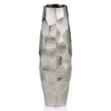 14" Aluminum Silver Cylinder Table Vase - Homeroots - Flyclothing LLC