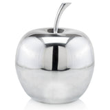 13" Silver Buffed Aluminum Decorative Apple Tabletop Sculpture - Homeroots - Flyclothing LLC