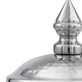 11" Silver Tweed Aluminum Decorative Canister - Homeroots - Flyclothing LLC