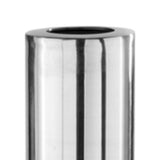 56" Silver Aluminum Cylinder Table Vase - Homeroots - Flyclothing LLC
