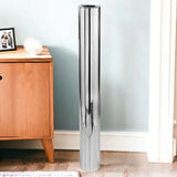 56" Silver Aluminum Cylinder Table Vase - Homeroots - Flyclothing LLC