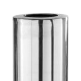 48" Silver Aluminum Cylinder Table Vase - Homeroots - Flyclothing LLC