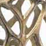 47" Aluminum Gold Twigs Cylinder Floor Vase - Homeroots