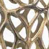 47" Aluminum Gold Twigs Cylinder Floor Vase - Homeroots
