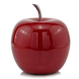 11" Red Aluminum Decorative Apple Tabletop Sculpture - Homeroots