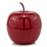 11" Red Aluminum Decorative Apple Tabletop Sculpture - Homeroots