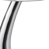 21" Silver Aluminum Round End Table - Homeroots - Flyclothing LLC