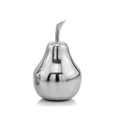 7" Silver Buffed Aluminum Decorative Pear Tabletop Sculpture - Homeroots - Flyclothing LLC