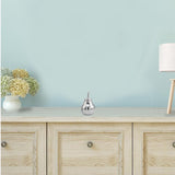 7" Silver Buffed Aluminum Decorative Pear Tabletop Sculpture - Homeroots