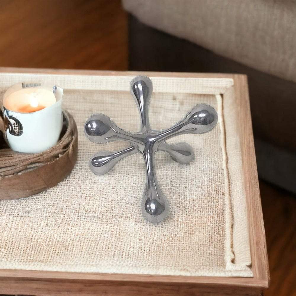 5" Silver Finish Decorative Jack - Homeroots - Flyclothing LLC