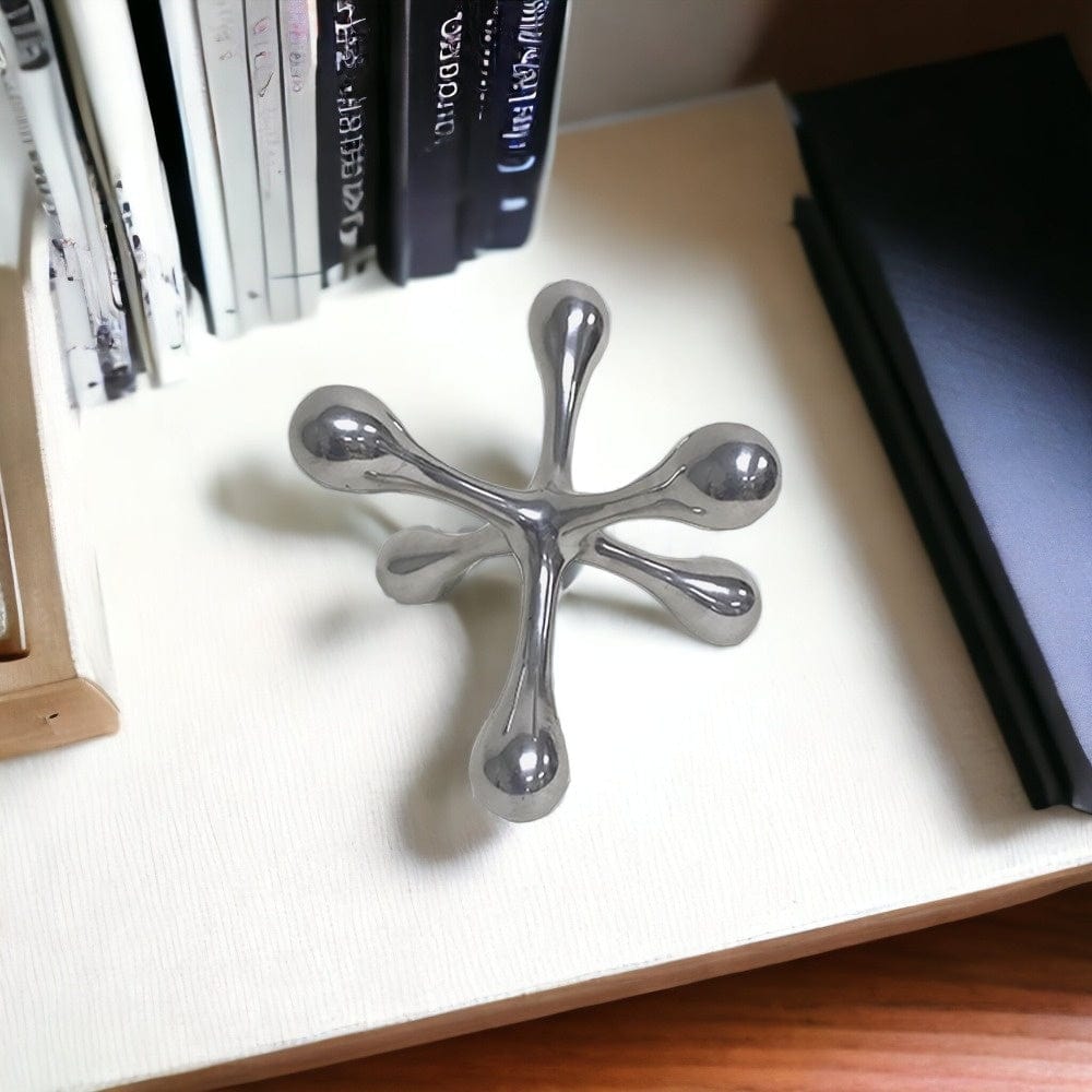 5" Silver Finish Decorative Jack - Homeroots - Flyclothing LLC