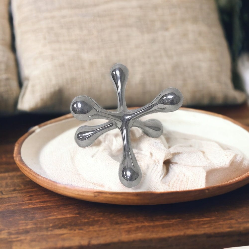5" Silver Finish Decorative Jack - Homeroots - Flyclothing LLC