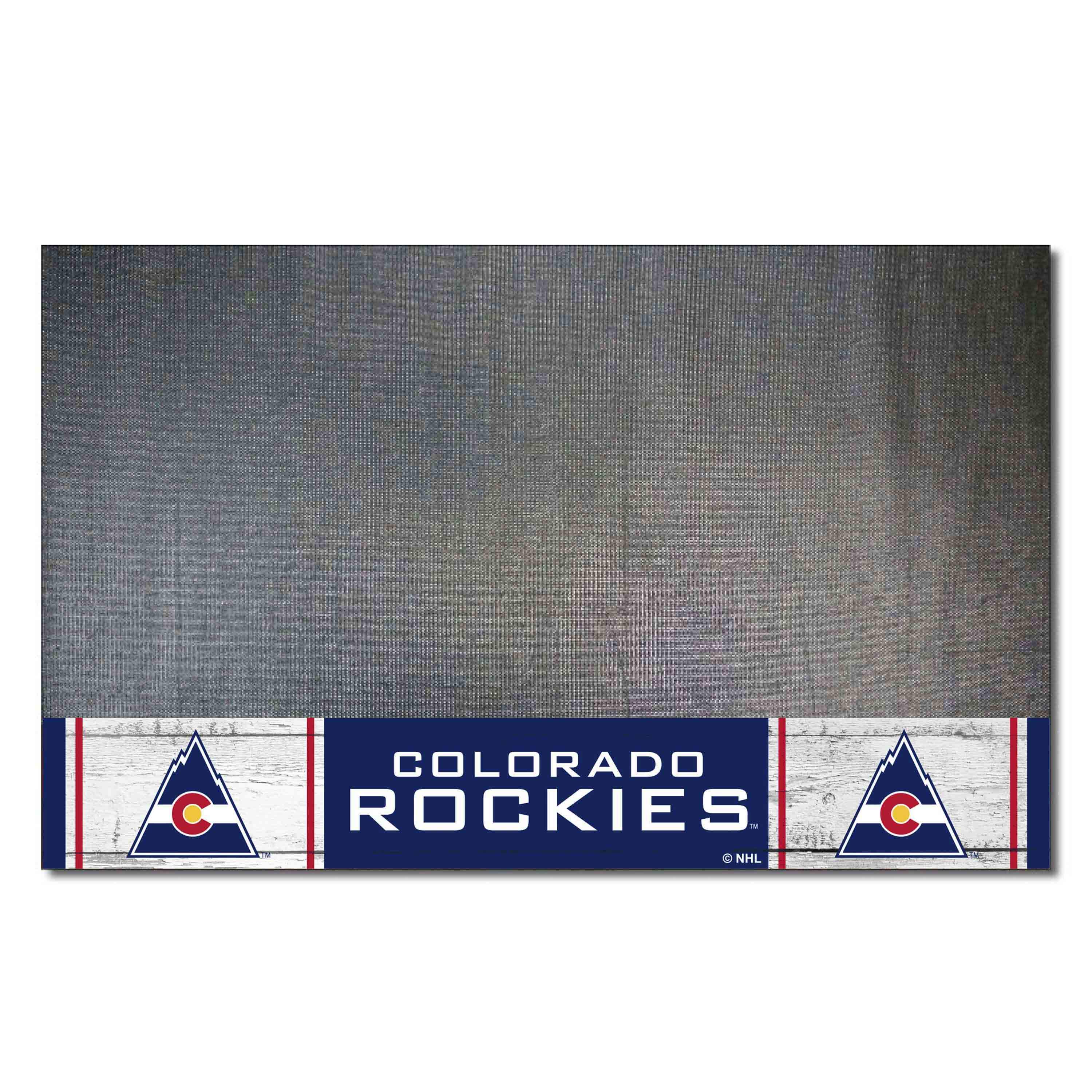 NHLRETRO Colorado Rockies Vinyl Grill Mat - 26in. x 42in. - Colorado Rockies