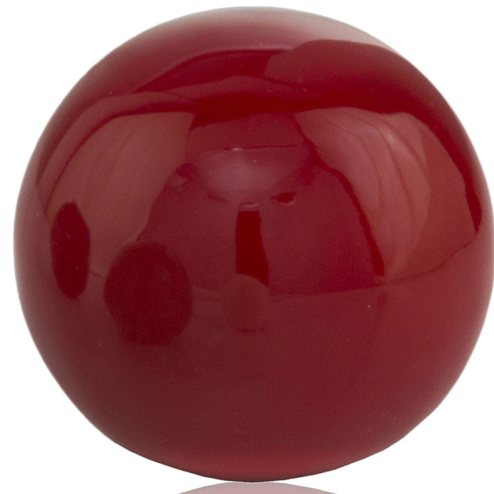 3" Red Aluminum Decorative Orb Tabletop Sculpture - Homeroots - Flyclothing LLC