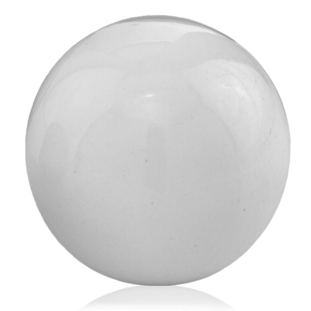 3" White Aluminum Decorative Orb Tabletop Sculpture - Homeroots - Flyclothing LLC