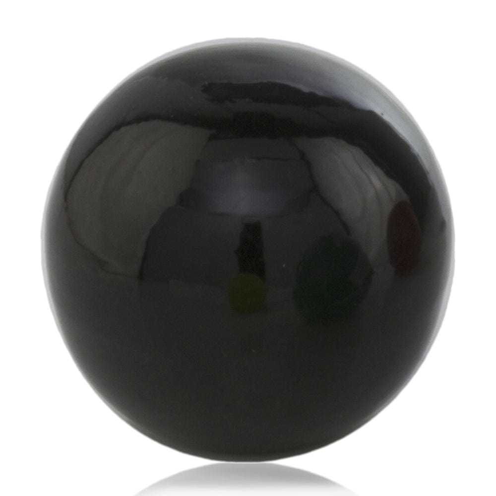 3" Black Enameled Aluminum Decorative Sphere - Homeroots