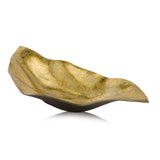 18" Gold Modern Wavy Aluminum Centerpiece Bowl - Homeroots - Flyclothing LLC