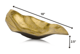 18" Gold Modern Wavy Aluminum Centerpiece Bowl - Homeroots - Flyclothing LLC