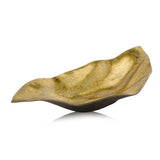 18" Gold Modern Wavy Aluminum Centerpiece Bowl - Homeroots - Flyclothing LLC
