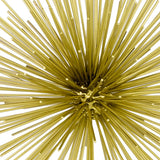 8" Gold Metal Sea Urchin Spiky Sphere - Homeroots