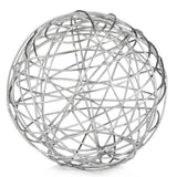 12" X 12" X 12" Silver Extra Large Wire Sphere - Homeroots - Flyclothing LLC