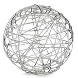 12" X 12" X 12" Silver Extra Large Wire Sphere - Homeroots