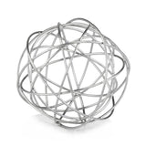 7" X 7" X 7" Silver Large Wire Sphere - Homeroots