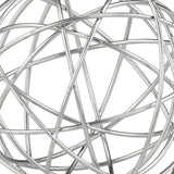 7" X 7" X 7" Silver Large Wire Sphere - Homeroots - Flyclothing LLC