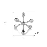 7" Silver Buffed Aluminum Decorative Jack - Homeroots - Flyclothing LLC